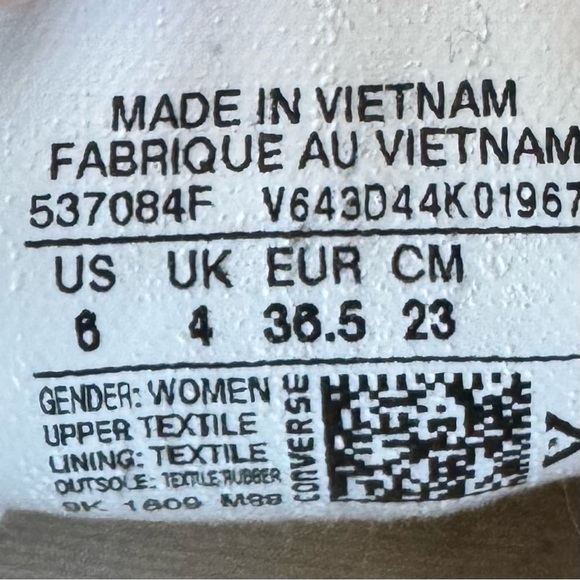 Converse Chuck Taylor All-Star shoreline slip on sneaker white women 6 canvas - Picture 10 of 10